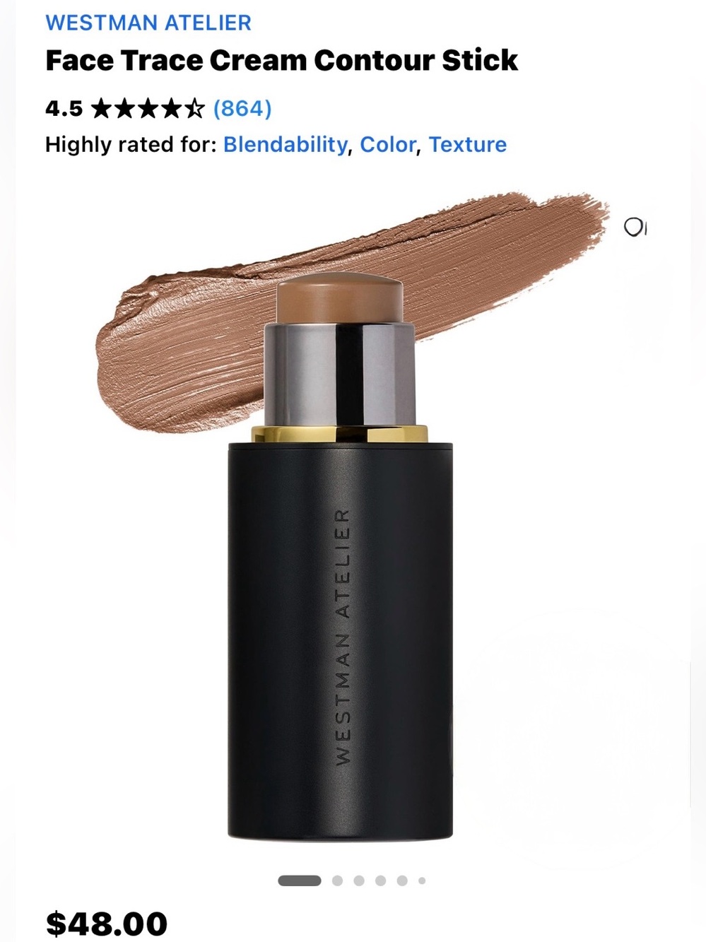 Westman Atelier Cream Contour Stick — Biscuit /swatched one time -No Box